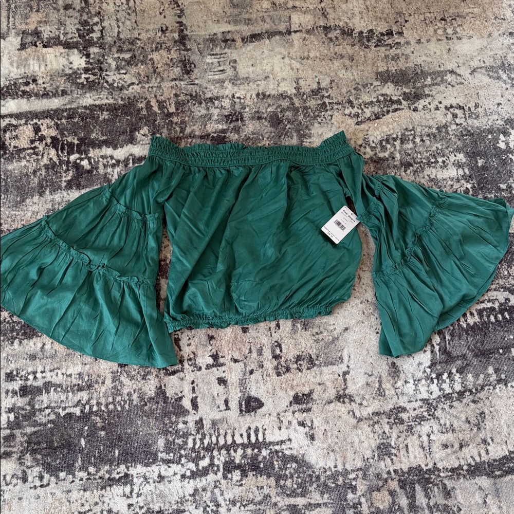 Free people Green Off-Shoulder Women's Skirt